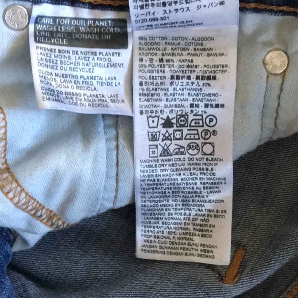Levi's 502 Classic Blue Denim Jeans Size 28 x 30 - Picture 8 of 12